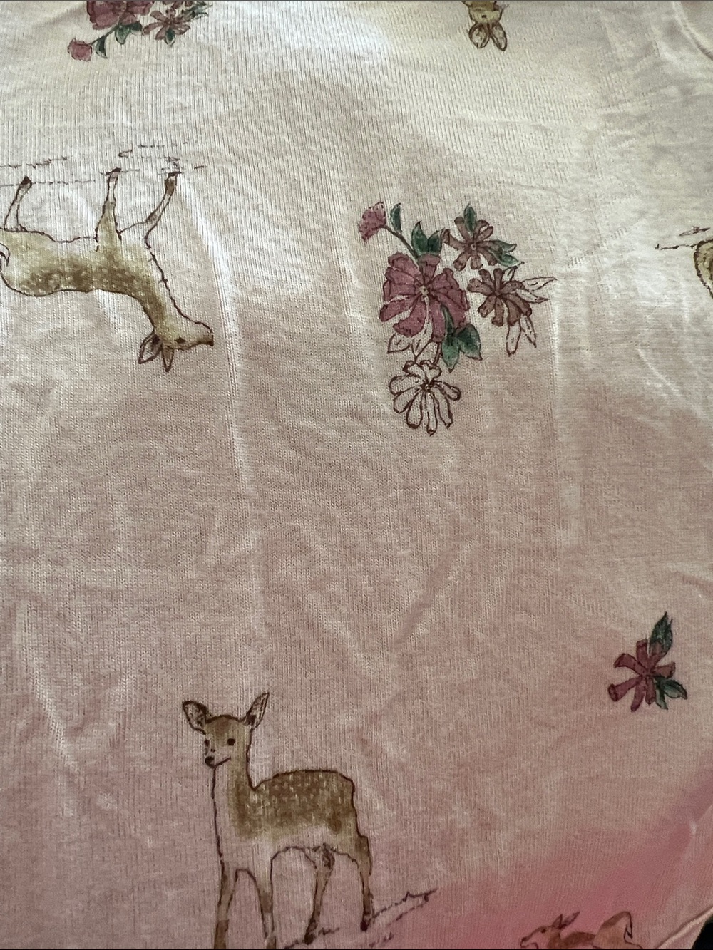 Baby Girls Pink Deer Print Matching Set - Picture 3 of 3